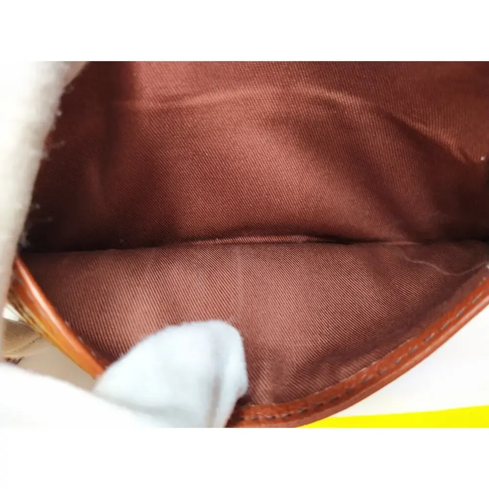 Fossil Ella Brown Leather Credit Card ID Window Zipper Bifold Wallet